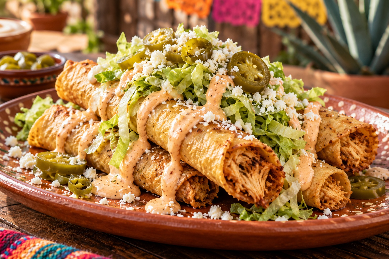 Chicken flautas